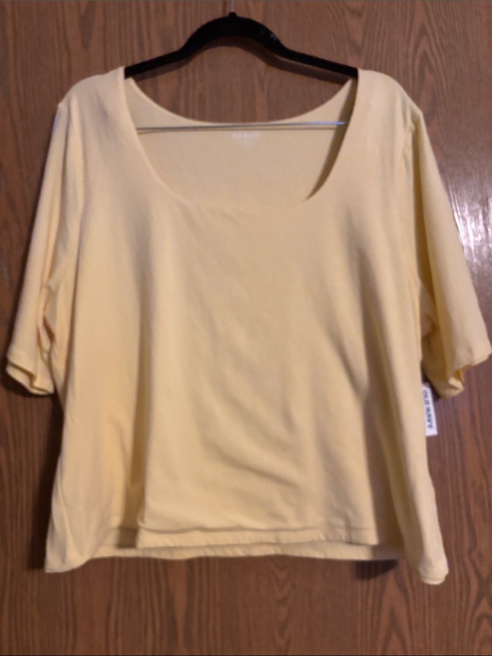 Old Navy NWT Yellow Women's Scoop Neck Top Size 3X